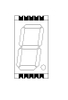 0.8 Inch Fout Digit 7 segment SMD Display with Gray face