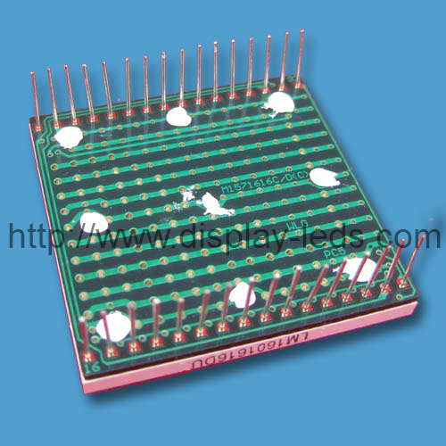 1.5 inch 16x16 Dot Matrix LED Display with common anode