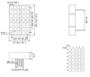 2 inch 5x7 LED Square Dot Matrix