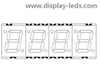 0.28 Inch Four Digit 7 Segment SMD Display