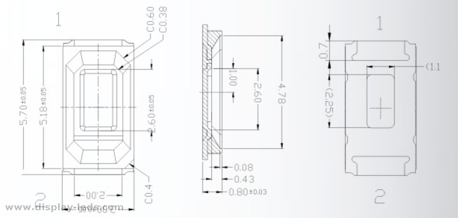 RoHS Compliant White PLCC 5730 SMD LED from Expert China Manufacturier