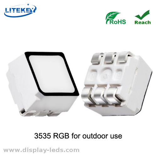 RoHS Compliant RGB 6 Pins 3535 SMD LED with black face from Expert China Manufacturier