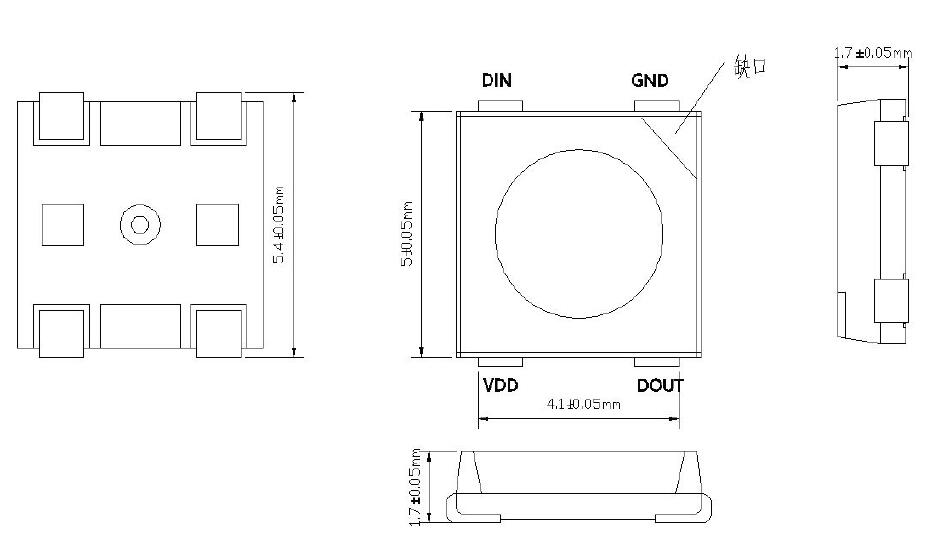 5050 RGB LED with IC