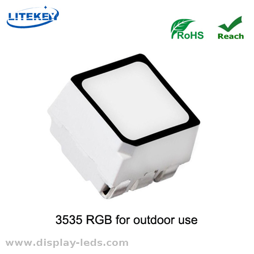 RoHS Compliant RGB 6 Pins 3535 SMD LED with black face from Expert China Manufacturier